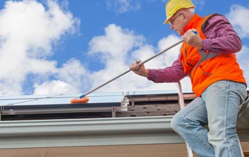 Orange Row soft wash roof cleaning